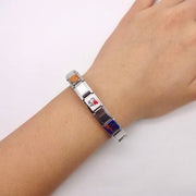 Silver New York Italian Charm Bracelet