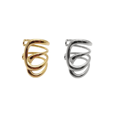 Four Rows Curved Ring