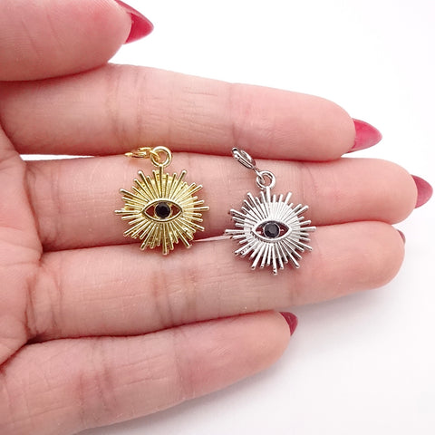 Evil Eye Sun Charm