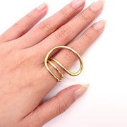 Curved Statement Ring