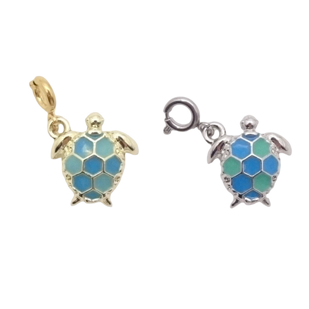 Blue Sea Turtle Charm
