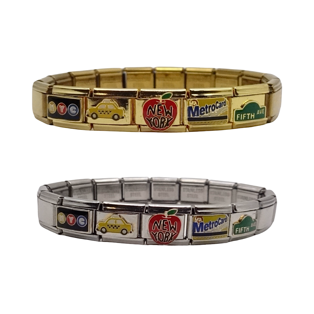 KIKICHIC | Iconic NYC Italian Charm Bracelet | Fifth Avenue, Metro