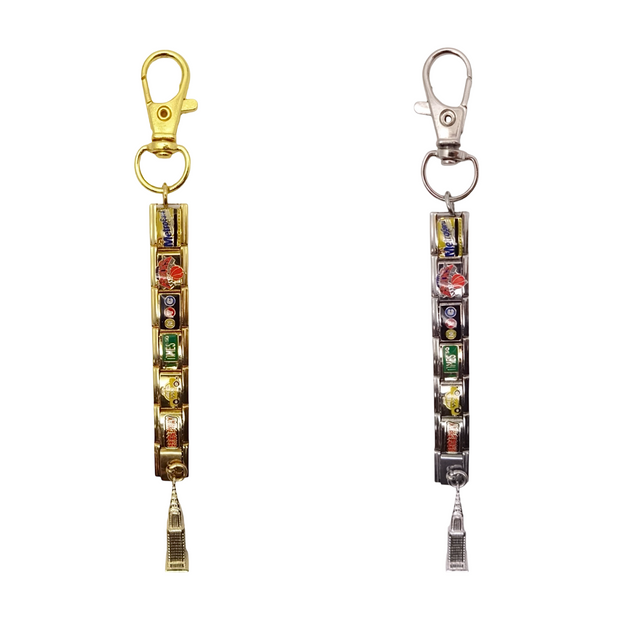 New York Empire State Building Italian Charm Keychain