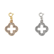 Diamond Clover Charm