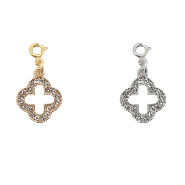 Diamond Clover Charm