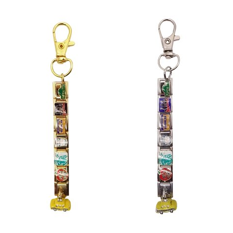 New York Taxi Italian Charm Keychain