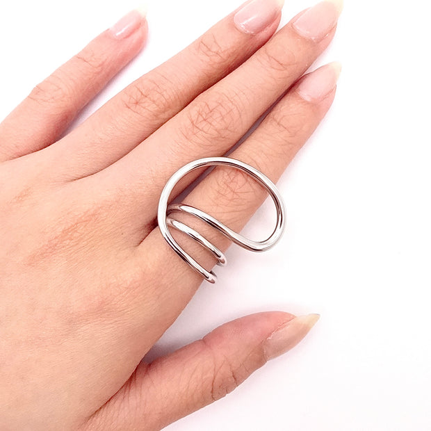 Curved Statement Ring