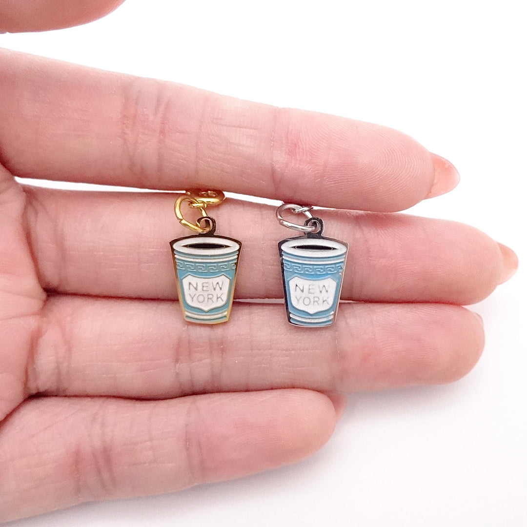 KIKICHIC | NYC Charm Bar Experience | NY Coffee Cup Charm Anthora Greek  Coffee Charm
