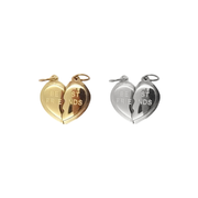 Best Friends Heart Charm