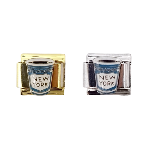 NY Coffee Cup Italian Charm