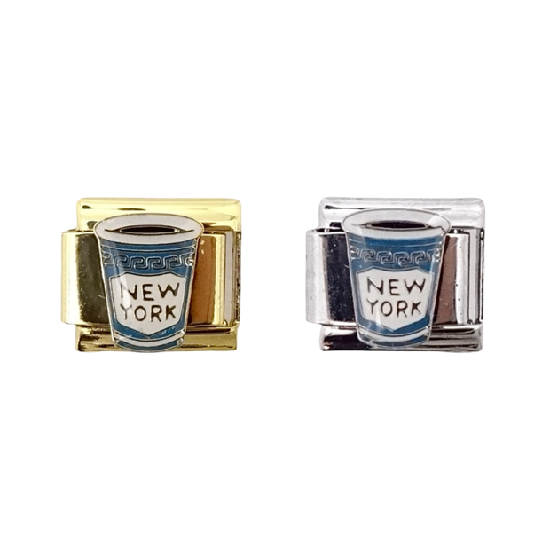 NY Coffee Cup Italian Charm