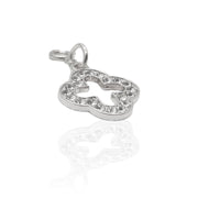 Diamond Clover Charm