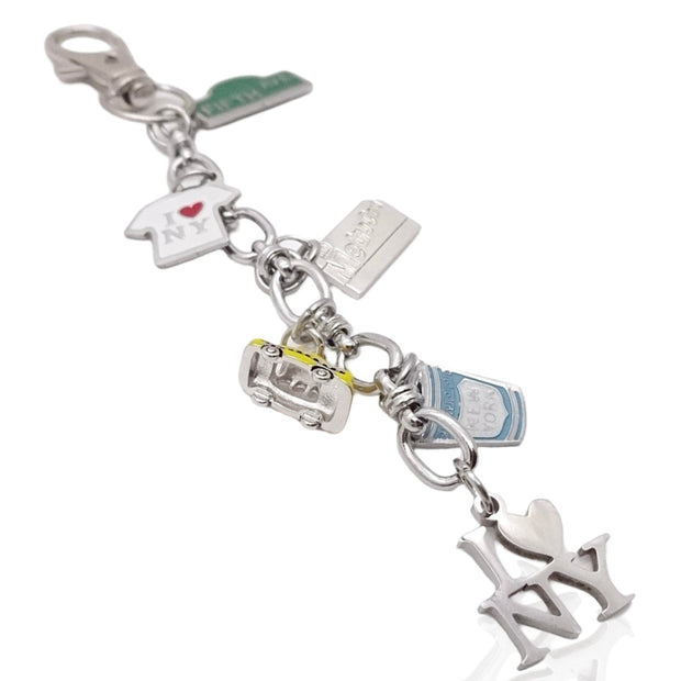 New York Charm Bag Keychain