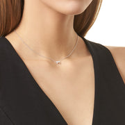 KIKICHIC This delicate CZ pavé letter M initial necklace is perfect for every day. Adorable initial necklace featuring in silver and 18k gold finish with CZ stone. Simple, delicate and elegance, perfect to match your outfit for everyday wear or for a special event. Dainty, simple, elegant and sweet design made to keep your loved one near your heart. The perfect gift to celebrate birthday, anniversary, valentine's, Christmas or more.