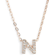 KIKICHIC This delicate CZ pavé letter N initial necklace is perfect for every day. Adorable initial necklace featuring in silver and 18k gold finish with CZ stone. Simple, delicate and elegance, perfect to match your outfit for everyday wear or for a special event. Dainty, simple, elegant and sweet design made to keep your loved one near your heart. The perfect gift to celebrate birthday, anniversary, valentine's, Christmas or more.