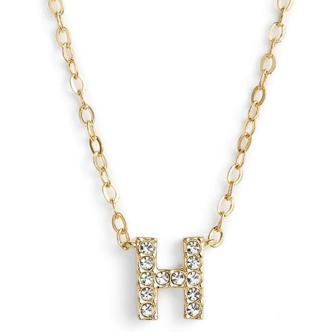 14k Offset Initial Necklace – Liberal Jewellery
