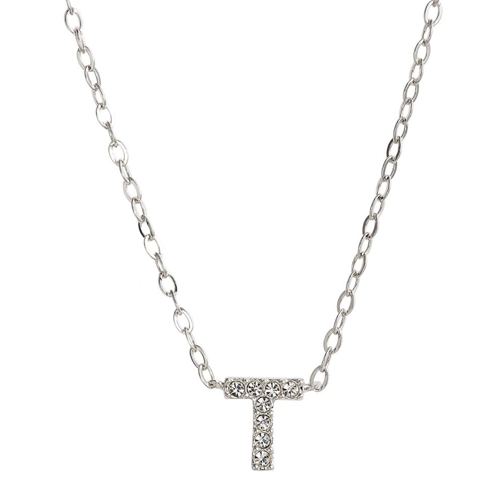 KIKICHIC | NYC | Initial Letter T Necklace Sterling Silver