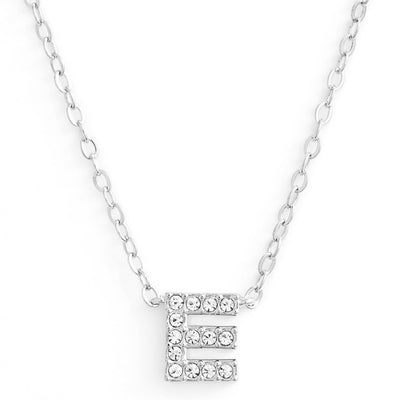 KIKICHIC This delicate CZ pavé letter E initial necklace is perfect for every day. Adorable initial necklace featuring in silver and 18k gold finish with CZ stone. Simple, delicate and elegance, perfect to match your outfit for everyday wear or for a special event. Dainty, simple, elegant and sweet design made to keep your loved one near your heart. The perfect gift to celebrate birthday, anniversary, valentine's, Christmas or more.