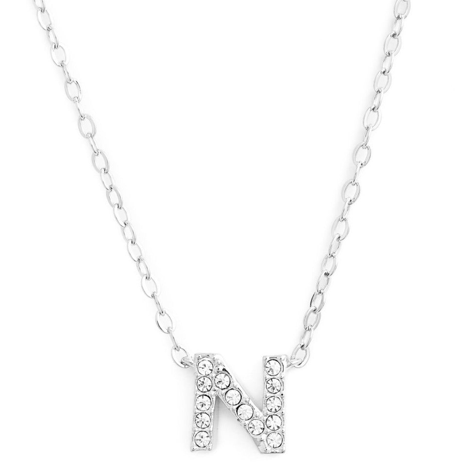 KIKICHIC | NYC | Initial Letter N Necklace Sterling Silver in 18k