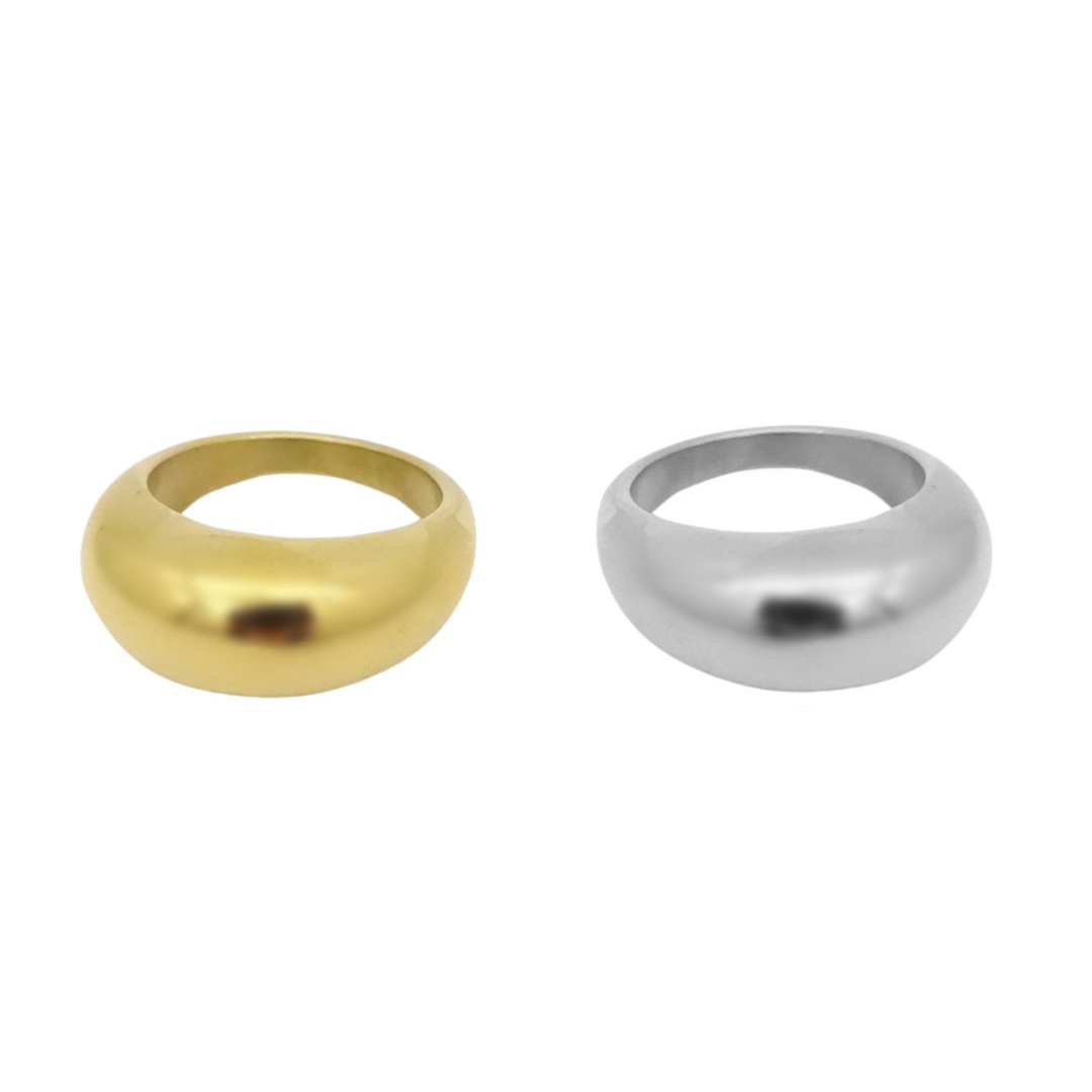 KIKICHIC | NYC | Bold Chunky Dome Cloud Ring Stainless Steel