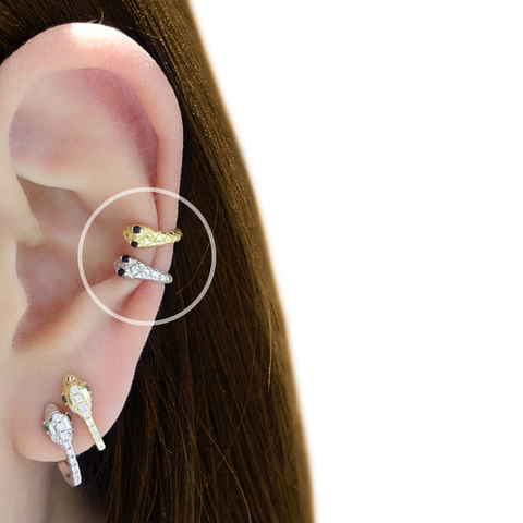 Gold snake 2025 ear cuff