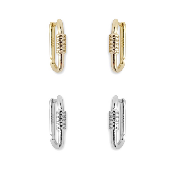ピアス Carabiner Hoop Earrings #5275 4499DE7F-D851-4E49-9F6A-
