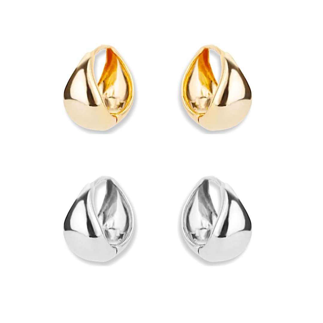 ピアス Numbering Wavy Teardrop Hoop Earrings #7125 5BNY869 B3C40427-140F-4A61-97EE-