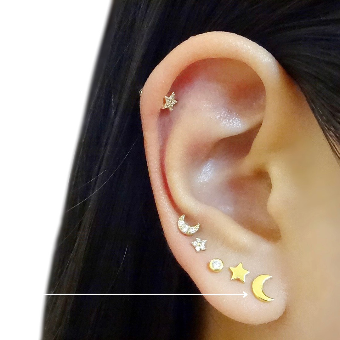 KIKICHIC | Minimalist Jewelry | NYC | Screw Flat Back Tiny