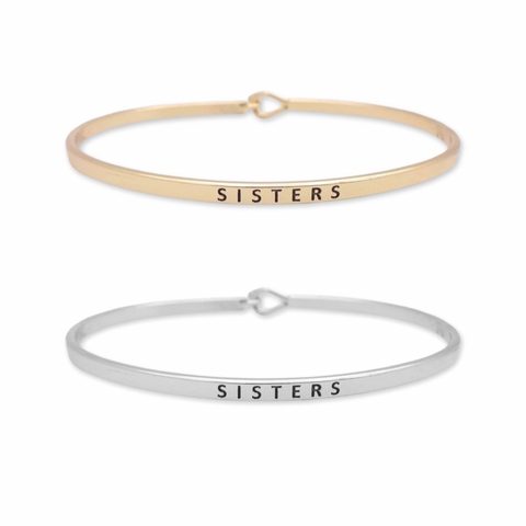 Engraved sister bracelets discount