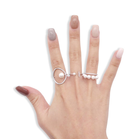 Simple Thin Oval Pearl Ring Sterling Silver (925), Stack Geometric Oval Design Pearl Ring 18k Gold, Stackable Thin Oval Pearl Ring Gold, Simple Circle  Minimalist Open Pearl Ring Adjustable 18k Gold, Simple Adjustable Open White Gold Oval Pearl Circle Ring Silver, Pearl Modern Small Open Circle Ring Stacks, Solid Sterling Solid Statement Gold Pearl Oval Fine Open Rings.