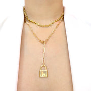 KIKICHIC NYC Simple Padlock Chain Necklace