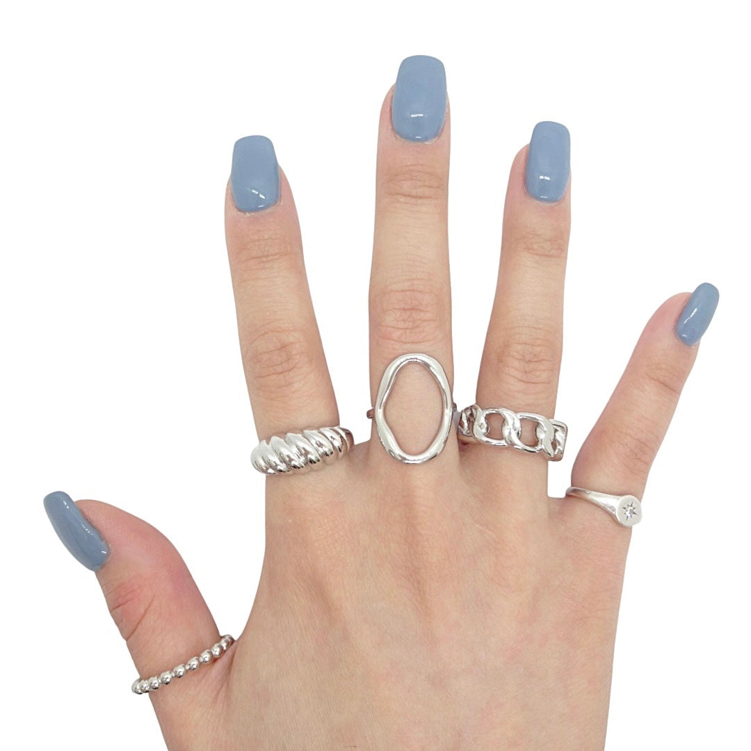KIKICHIC | NYC | Modern Dome Croissant Ring Sterling Silver (925