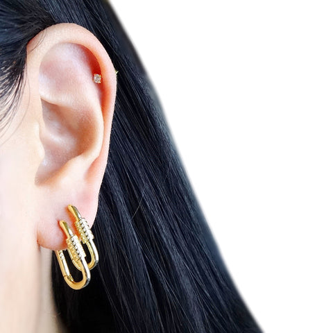 YESLADY Small Oval Hoop Earrings for Women Rectangle India | Ubuy