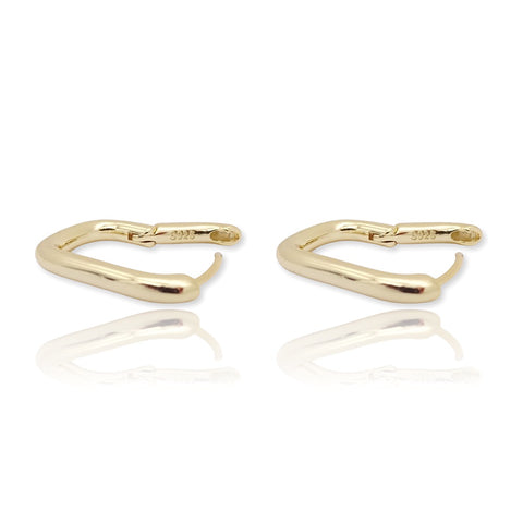 Thick Mini Hoop Earrings | Everyday Earrings in Sterling Silver or 14K Gold Fill Sterling Silver