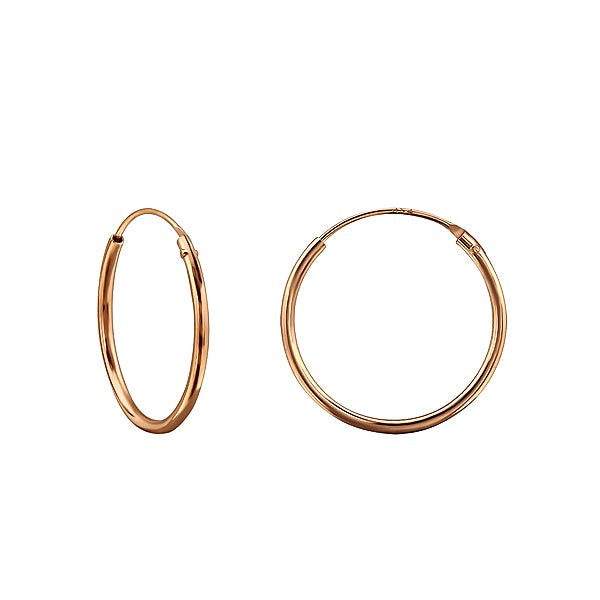 KIKICHIC Smooth Hoops Earrings 18mm Solid Sterling Silver (925), 18k Gold Plated Classic Small Hoops Earrings, Rose Gold Minimalist Everyday Hoops Earrings. These solid sterling silver (925) hoops earrings may be simple, but their possibilities are endless. Perfect as a beginnerʼs earring for young girls, or as a versatile accessory for adults, these smooth hoops can do it all
