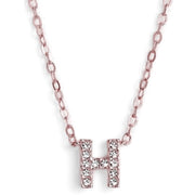 KIKICHIC This delicate CZ pavé letter H initial necklace is perfect for every day. Adorable initial necklace featuring in silver and 18k gold finish with CZ stone. Simple, delicate and elegance, perfect to match your outfit for everyday wear or for a special event. Dainty, simple, elegant and sweet design made to keep your loved one near your heart. The perfect gift to celebrate birthday, anniversary, valentine's, Christmas or more.