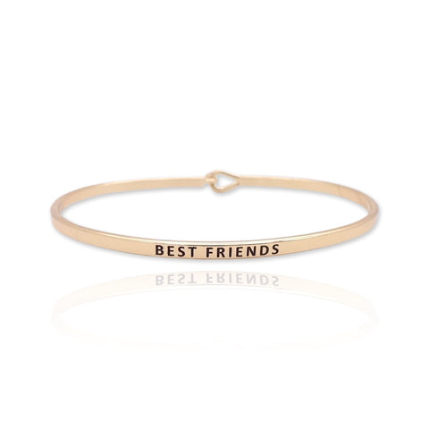 Amazon.com: RENYILIN 4 PCS of friendship stainless steel cuff Bangle  bracelet personalized for women with inspirational jewelry (4PCS Friendship  Bracelet): Clothing, Shoes & Jewelry