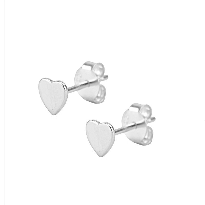 Top 257+ silver heart earrings best