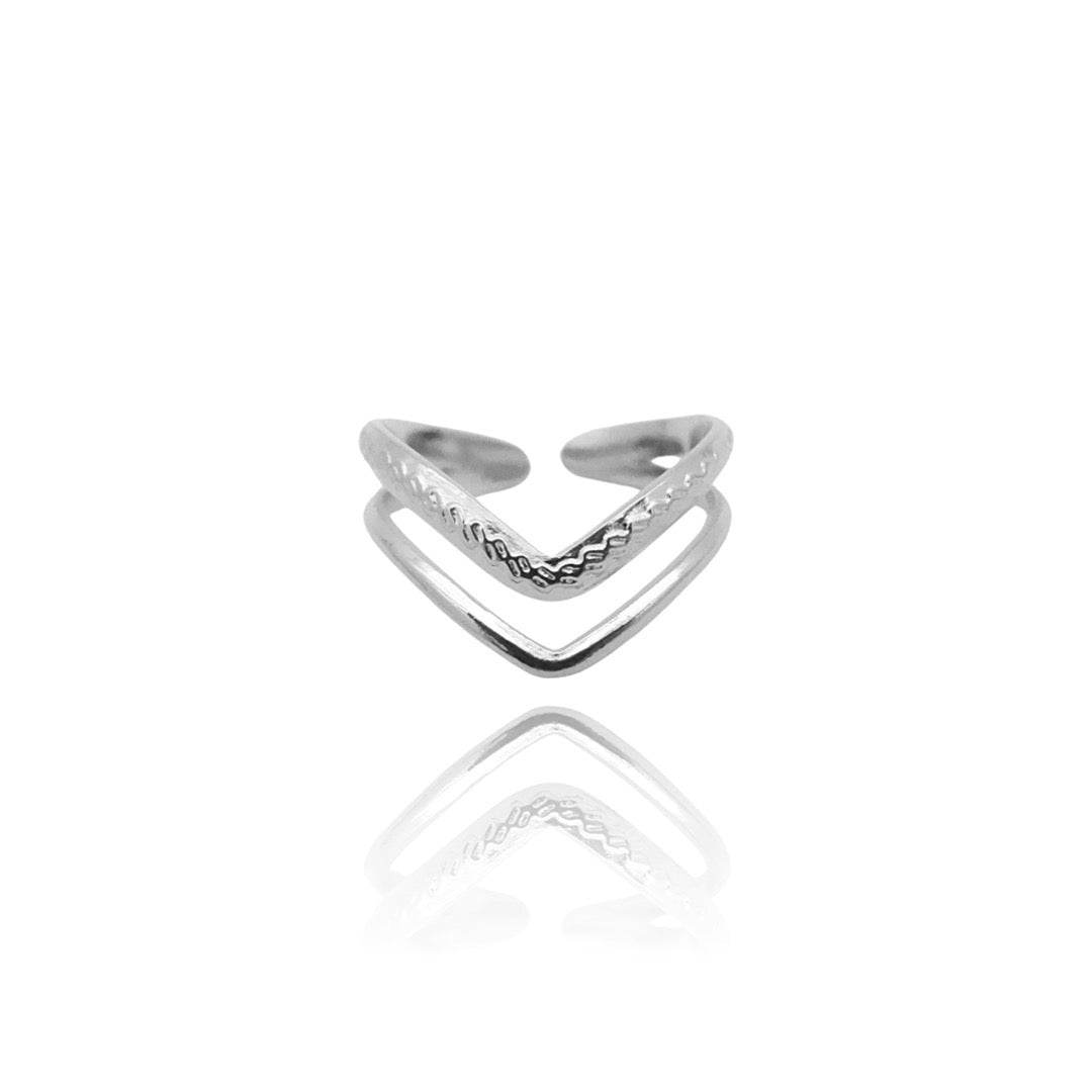 ピアス wing bling 14k post nuno double chain basic one touch ring e Amazon.com: GNIRTSI Gold Chain Ring for Women Double Cuban