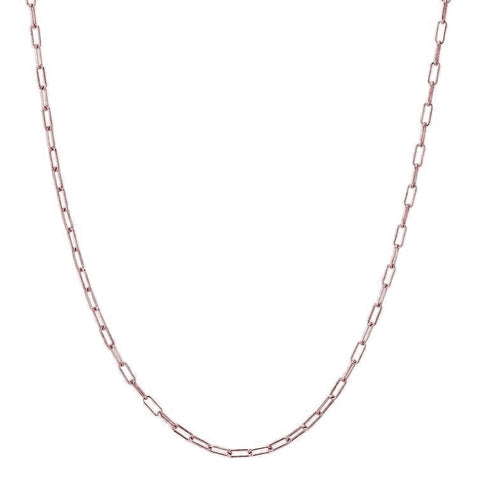 Mini Paper Clip Link Chain Necklace