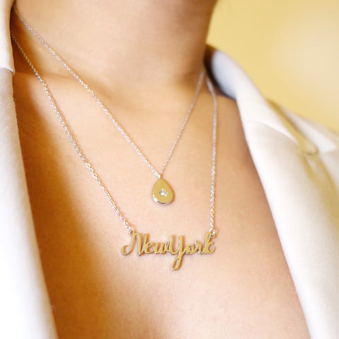Thick Chain Word Necklace
