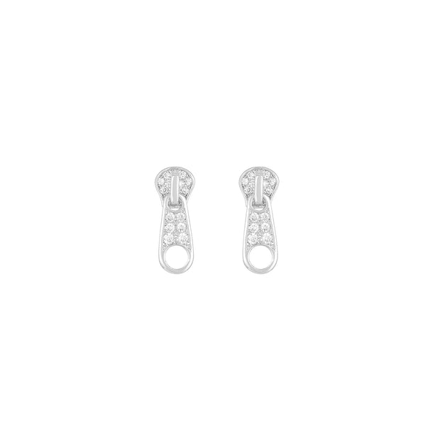 Small Pave Safety Pin Earring — Cindy Ensor Designs