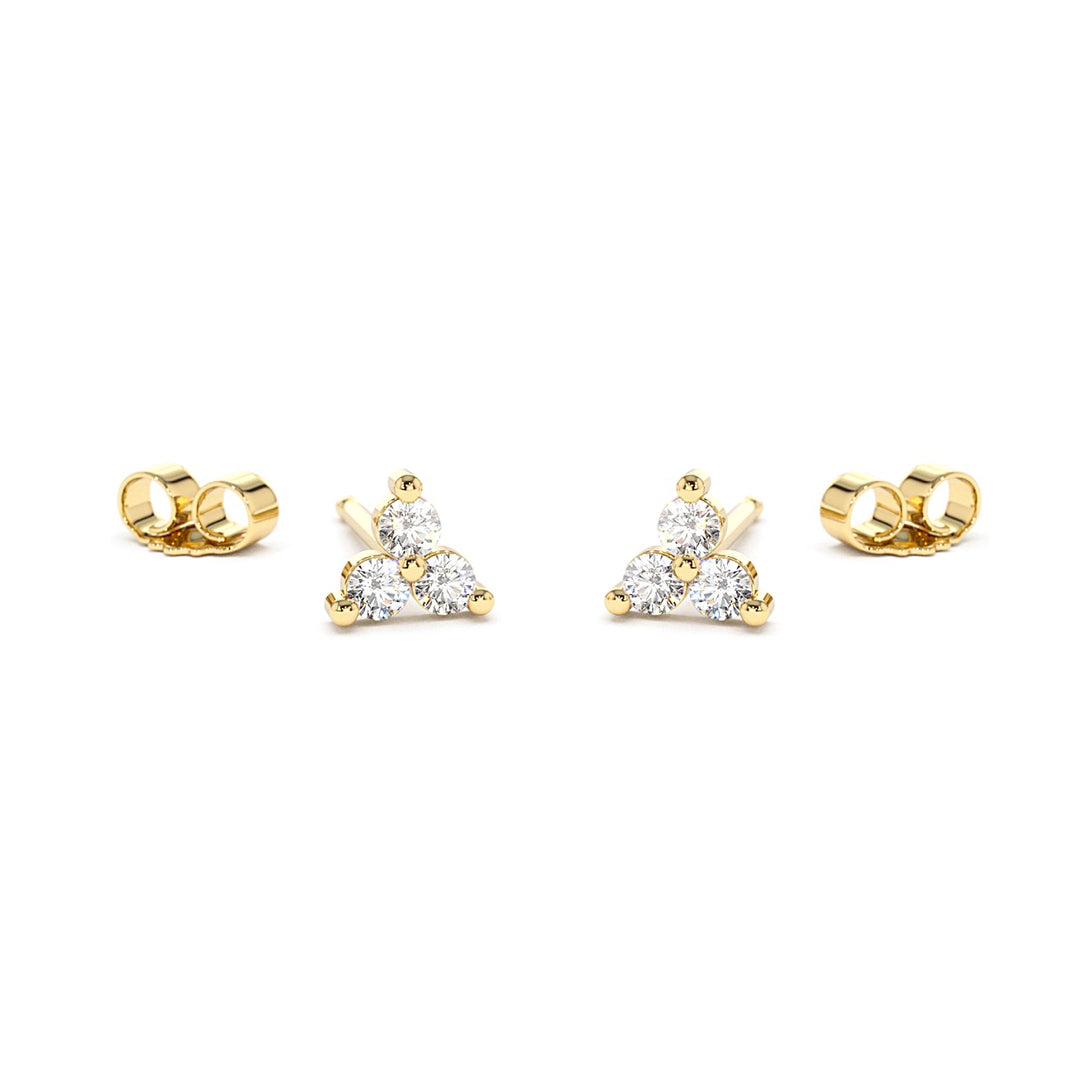 【MEJURI】Single Diamond Trio Chain Stud☆ダイヤモンドトリオ Mejuri Single Diamond Trio Chain Stud | Bethesda Row