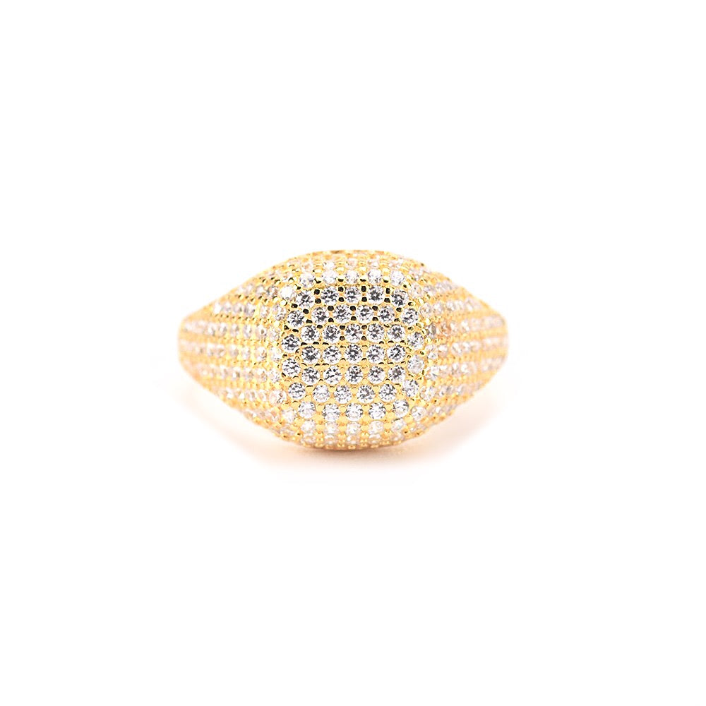 【日本未発売】 CZ Dainty | NYC | KIKICHIC Diamond Ring Pinky Square Small 絵画