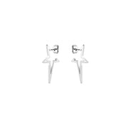 KIKICHIC Open Stars Stud Earrings in Silver