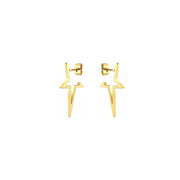 KIKICHIC Open Stars Stud Earrings in 18k Gold