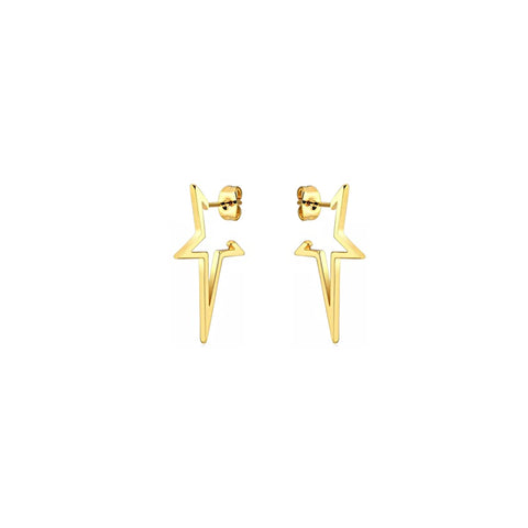 KIKICHIC Open Stars Stud Earrings in 18k Gold