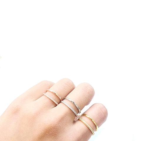 Open Double Row Ring