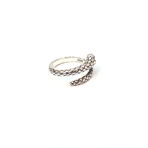 KIKICHIC Snake Ring Adjustable, Serpent Ring Silver, Gold Snake Ring, Wrap Snake Ring, Snake Design Jewelry, Snake Tail Ring, Serpent Coil Ring, Statement Snake Ring, Python Ring.