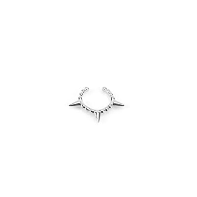 KIKICHIC Round Spike Ear Cuff Adjustable Sterling Silver. Spiky 18k Gold No Piercing Necessary Earrings, Comfortable Ear Cuff Slip over the Ear. Rose Gold Triangle Ear Cuff Earrings. Minimalist Ear Cuff.